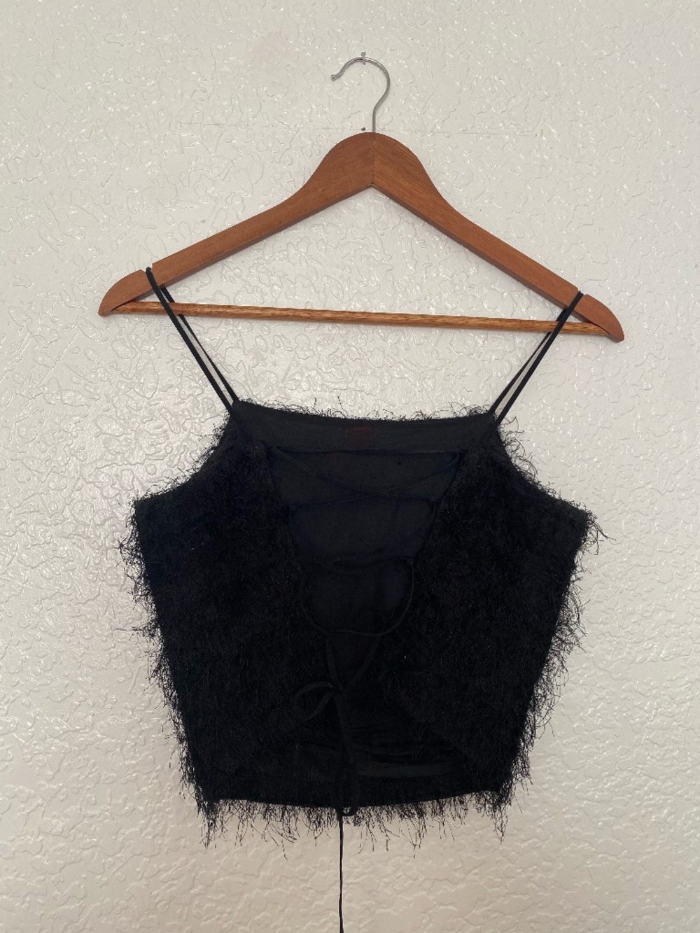 Vintage 1990s lace-up nightclub top